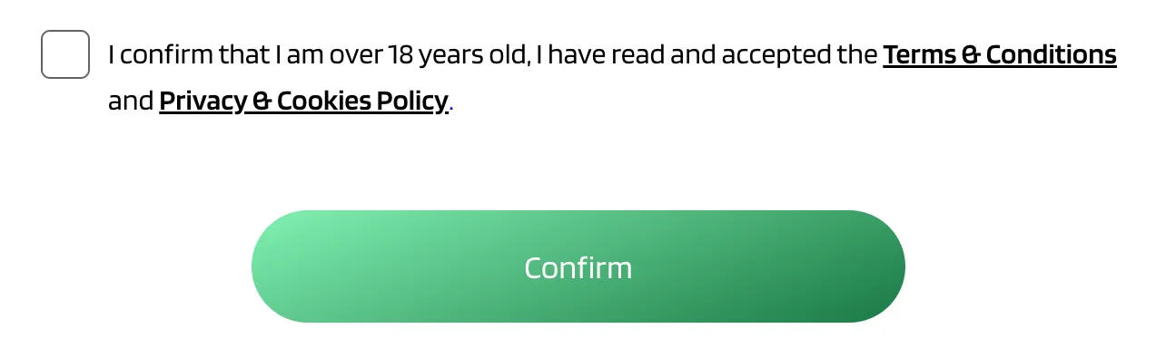 Checkbox to confirm understanding of the terms and conditions.