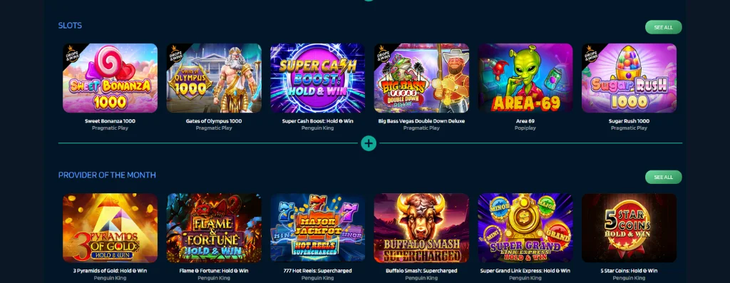 Sweet Bonanza 1000 and Gates of Olympus 1000 slots on Dynabet.