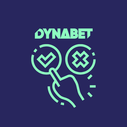 Hand selecting a checkbox with the DYNABET logo.